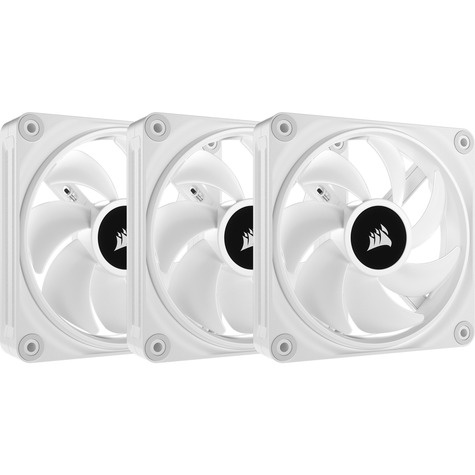 Corsair Ventilator 120*120*25 QX120 RGB LED Fan White Triple