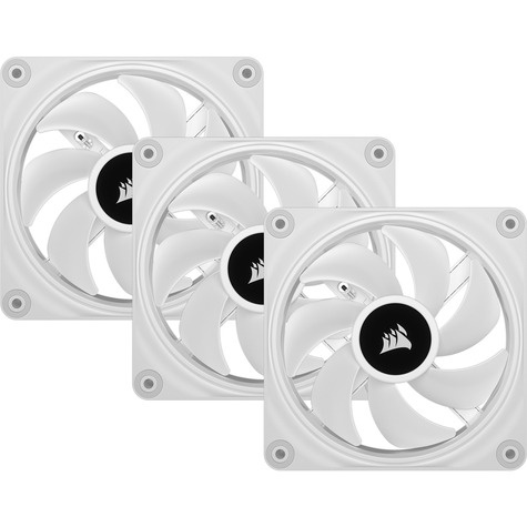 Corsair Ventilator 120*120*25 QX120 RGB LED Fan White Triple