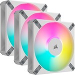 Corsair Corsair AF ELITE Series AF120 RGB ELITE WHITE 120mm Fluid Dynamic RGB Fan with AirGuideTriple Pack with Lighting Node CORE