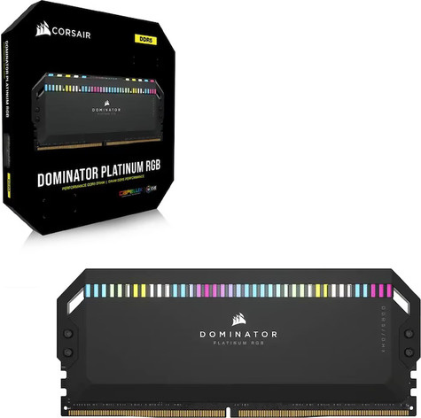 Corsair DRAM Memory Kit DOMINATOR PLATINUM RGB - 64GB (2 x 32GB Kit) DDR5 6000MHz C40
