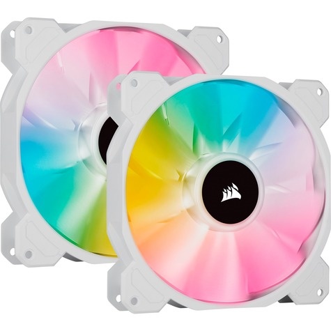 Corsair White SP140 RGB ELITE  140mm Fan 2p