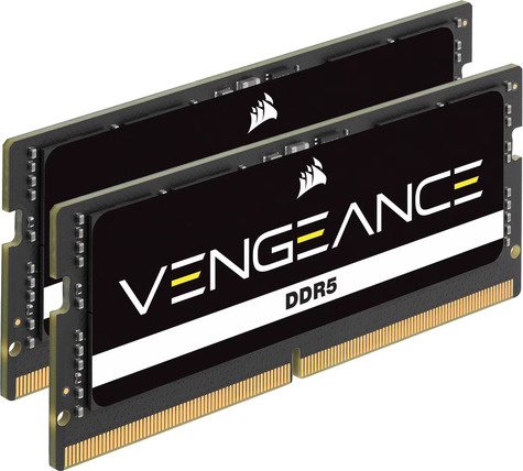 Corsair Vengeance - DDR5 - kit - 64 GB: 2 x 32 GB - SO-DIMM 262-pin - 4800 MHz / PC5-38400 - unbuffered