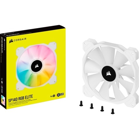 Corsair White SP140 RGB ELITE  140mm Fan 1p