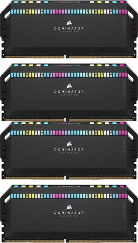 Corsair DRAM Memory Kit DOMINATOR PLATINUM RGB - 64GB (4 x 16GB Kit) DDR5 6600 MHz C32
