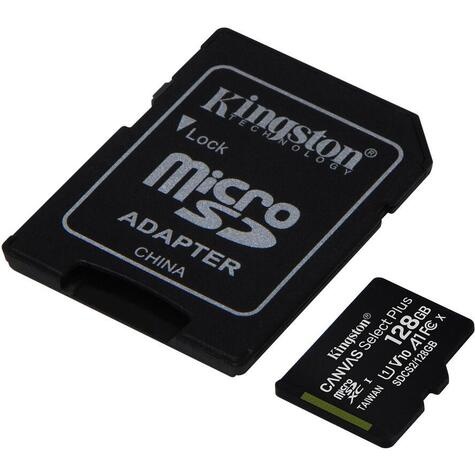 Kingston SDXC Card Micro 128GB UHS-I Canvas Select