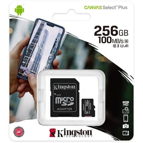 Kingston SDXC Card Micro 256GB UHS-I Canvas Select