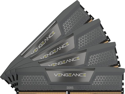 Corsair DRAM Memory Kit VENGEANCE - 64GB (4 x 16GB Kit) - DDR5 6200MHz C32