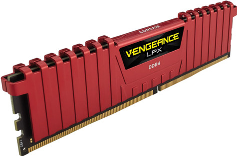 Corsair DDR4 8GB PC 2666 CL16 VengeanceT Red retail