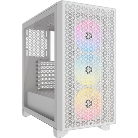 Corsair Geh Midi 3000D RGB Airflow (Tempered Glass) White