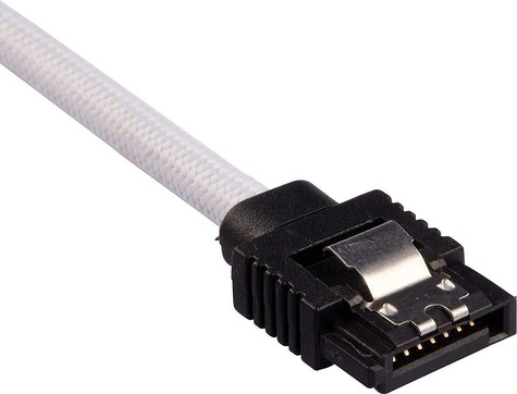 Corsair Premium Sleeved SATA Cable 2-pack - White