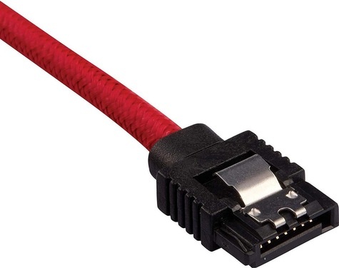 Corsair Premium Sleeved SATA Cable 2-pack - Red