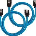 Corsair Corsair Premium Sleeved SATA Cable 2-pack - Blue