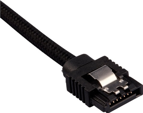 Corsair Premium sleeved SATA cable 2-pack - Black