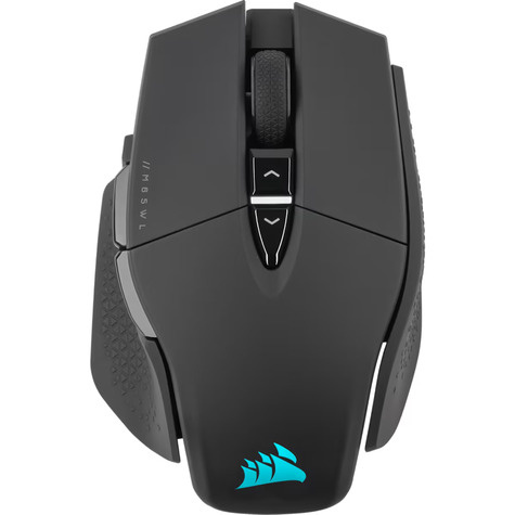 Corsair M65 RGB ULTRA WIRELESS Gaming Mouse  Backlit RGB LED  Optical  Silver ALU  Black  (CH-9319411-EU2)