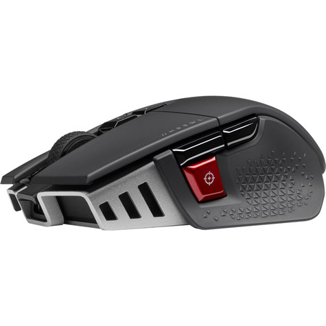 Corsair M65 RGB ULTRA WIRELESS Gaming Mouse  Backlit RGB LED  Optical  Silver ALU  Black  (CH-9319411-EU2)