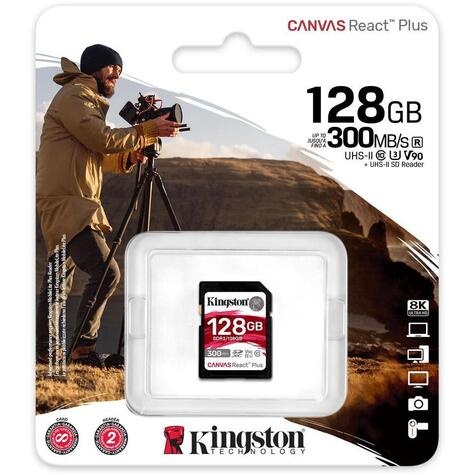 Kingston Technology Canvas React Plus 128 GB SD UHS-II Klasse 10