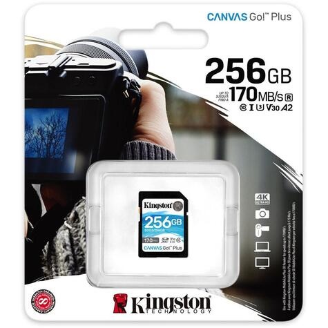 Kingston SD MicroSD Card 256GB Kingston SDXC Canvas Go Plus C10 retail