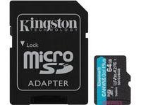 Kingston SDXC Card 64GB U3 V30 Canvas Go Plus 170R C10