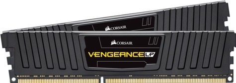 Corsair DDR3 1600MHz 16G 2 x 240 DIMM Unbuffered 10-10-10-27 with Vengeance Low ProfileHeat Spreader - Core i7 Core i5 and Core 2 1.5V