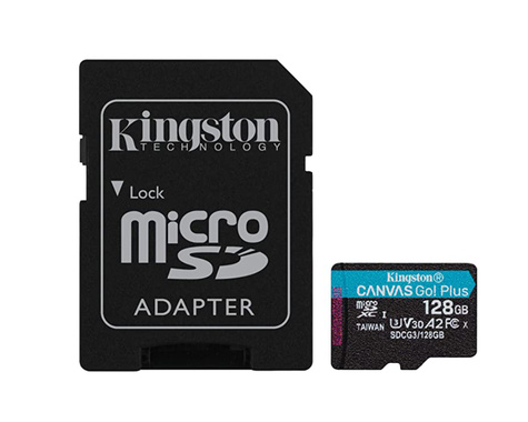 Kingston SD MicroSD Card 128GB Kingston SDXC Canvas Go Plus w.A retail