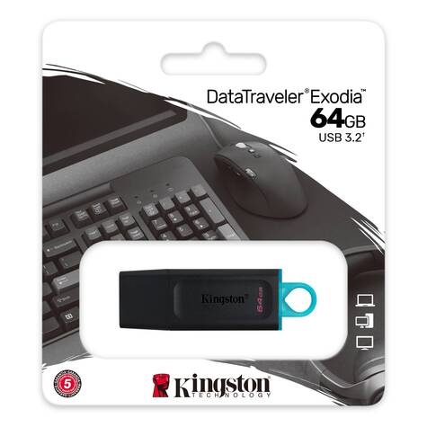 Kingston USB 3.2 FD 64GB DataTraveler Exodia