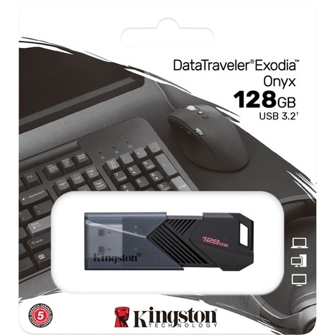 Kingston USB 3.2 FD 128GB DataTraveler Exodia Onyx
