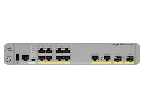 Cisco NWork Catalyst 2960-CX 8x 1Gb PoE 2x 1Gb SFP uplink LAN Base