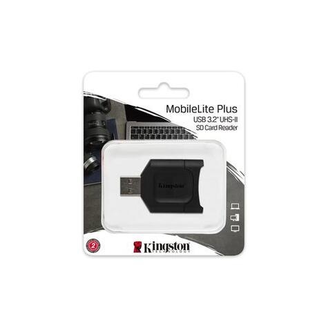 Kingston Technology MobileLite Plus geheugenkaartlezer USB 3.2 Gen 1 (3.1 Gen 1) Type-A Zwart