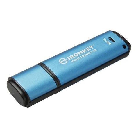 Kingston Technology IronKey Vault Privacy 50 USB flash drive 32 GB USB Type-A 3.2 Gen 1 (3.1 Gen 1) Blauw