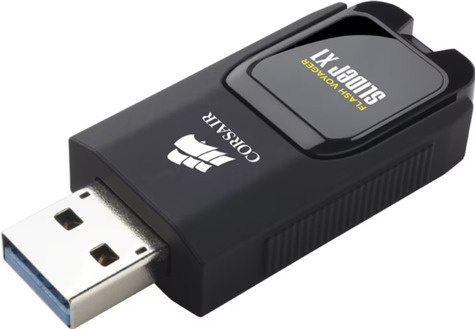 Corsair Flash Voyager Slider X1 USB 3.0 256GB Capless Design Read 130MBs Plug and Play