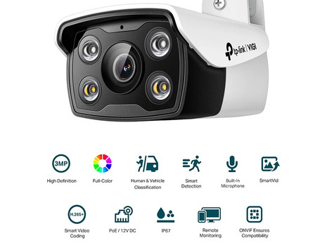 TP-Link 3MP Outdoor Full-Color Bullet Network Camera