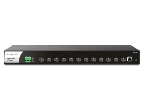 DrayTek DrayTek VigorSwitch FX2120 12 poorts SFP+  (10 Gigabit) switch