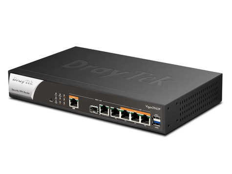 DrayTek Vigor 2962P Dual WAN 2,5G router met 4 WAN/LAN poorten
