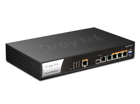 DrayTek Vigor 2962P Dual WAN 2,5G router  met 4 WAN/LAN poorten