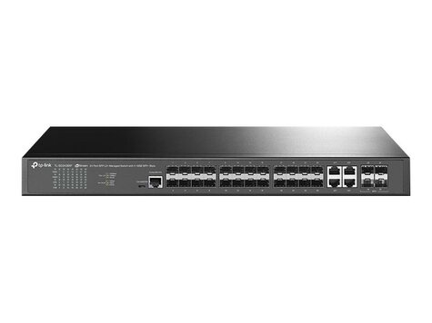 TP-Link JetStream™ 24-Port SFP L2+ Managed Switch  with 4 10GE SFP+ Slots