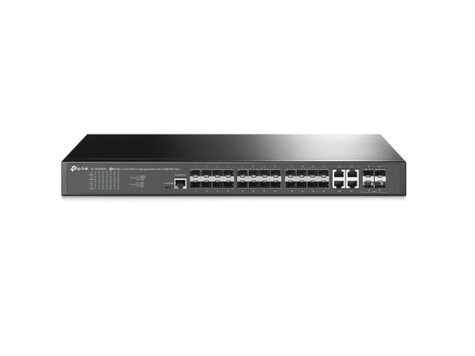 TP-Link JetStream™ 24-Port SFP L2+ Managed Switch  with 4 10GE SFP+ Slots