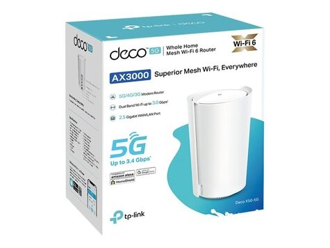 TP-Link 5G AX3000 Whole Home Mesh Wi-Fi 6 Router Build-In 5G Modem