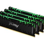 Kingston Kingston FURY Renegade RGB - DDR4 - kit - 32 GB: 4 x 8 GB - DIMM 288-pin - 3600 MHz / PC4-28800 - unbuffered