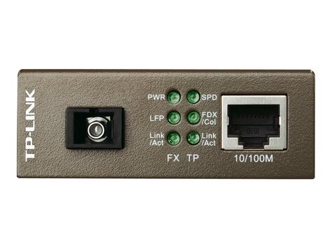 TP-Link 10/100 RJ45 naar 1 Gb SC fiber convertor
