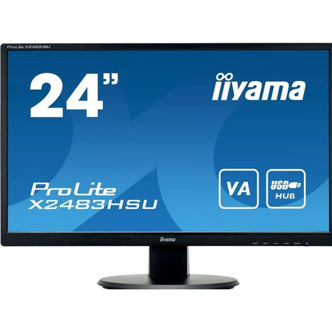 Iiyama Iiyama 24iWIDE LCD 1920 x 1080 VA panel LED Bl. USB-Hub