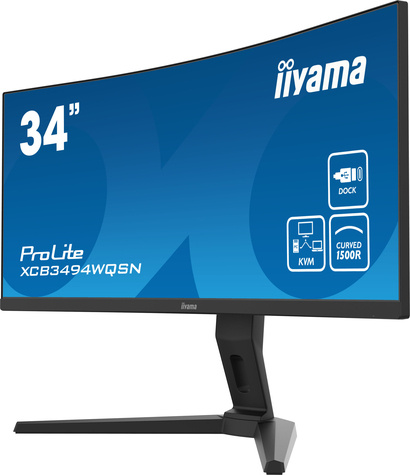 Iiyama 34" ProLite XCB3494WQSN-B5 Curved/WQHD/DP/HDMI kopen bij DectDirect