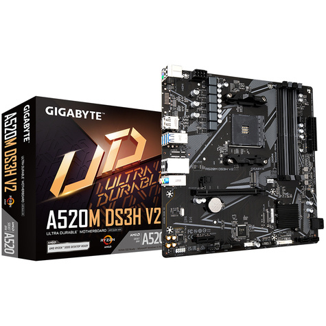 Gigabyte MB GBT AMD AM4 A520M DS3H V2