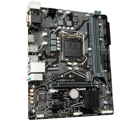 Gigabyte H410M H V2 - 1.0 - motherboard - micro ATX - LGA1200 Socket - H410