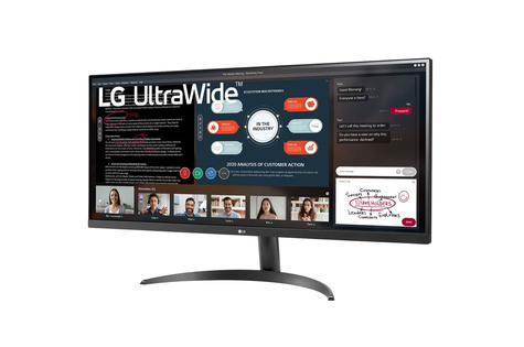 LG 86,7cm/34'' (2560x1080) LG 34WP500-B 21:9 5ms IPS 75Hz HDMI DisplayPort USB-C VESA Speaker UWFHD Black