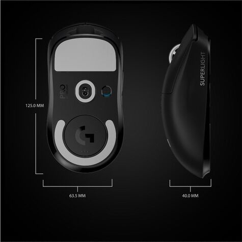 Logitech mouse Pro X Superlight - black