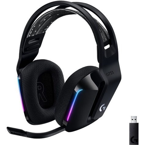 Logitech G733 LIGHTSPEED Wireless RGB Gaming Headset - BLACK - EMEA
