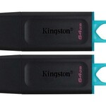 Kingston Kingston USB-Stick DataTraveler Exodia - USB 3.2 Gen 1 (3.1 Gen 1) - 2 pieces - 64 GB - Black