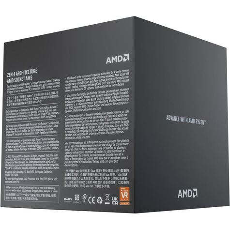 AMD AM5 Ryzen 9 7900 65W 5.4GHz 76MB BOX incl. Cooler