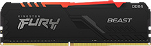 Kingston DDR4   8GB PC 3600 CL17 Kingston FURY Beast RGB retail