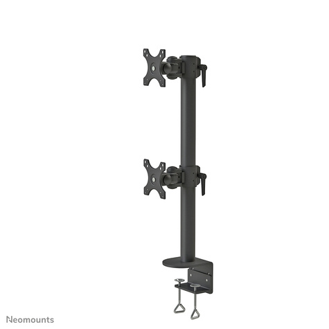 Neomounts FPMA-D960DVBLACKPLUS Neomounts tafelhouder voor twee breedbeeldschermen en gebogen monitoren tot 49" (124 cm) 15KG